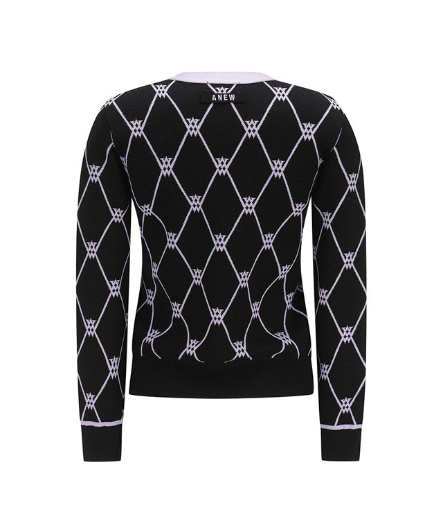 ANEW Golf:  Women Monogram Logo Entrasia Cardigan